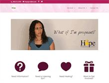 Tablet Screenshot of hopepregnancycenterct.org